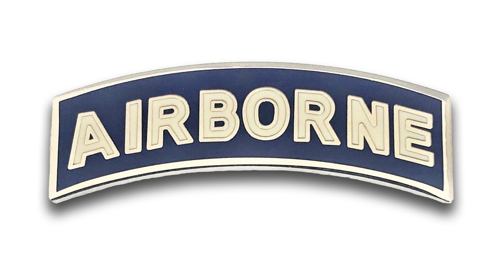 US Army Airborne Blue And White Tab Metal Pin (sold in each)