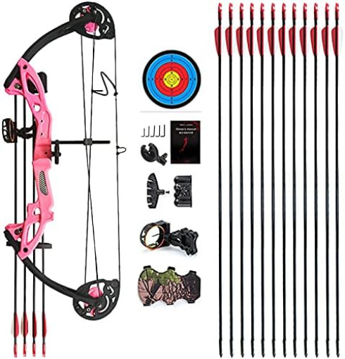 PANDARUS Compound Bow Archery for Youth and Beginner, Right Handed,19”-28” D
