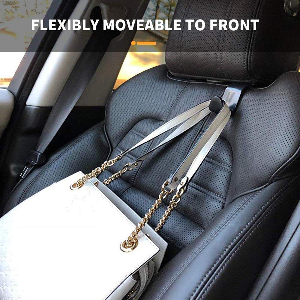 Car Seat Headrest Hook 4 Pack Vehicle Backpack Hooks Hanger 4Pcs