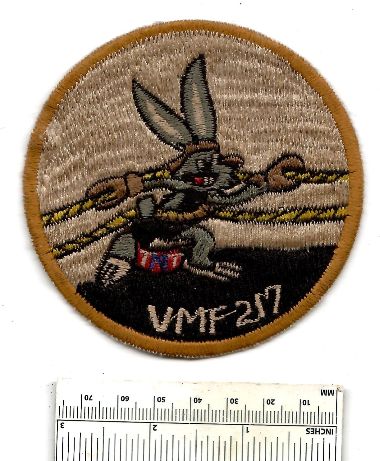 WW2 WILD HARES VMF -217 USMC Fighter Plane Attack Squadron US Marine Patch WWII