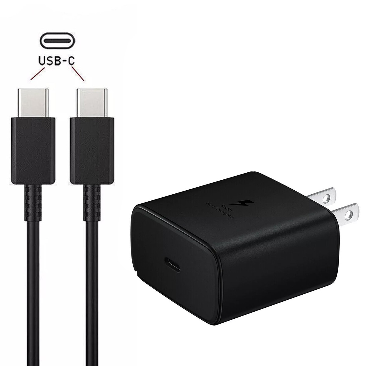 NEW 6FT Charging Cord 45W USB-C Super Fast Wall Charger for Samsung S21 S22 S23