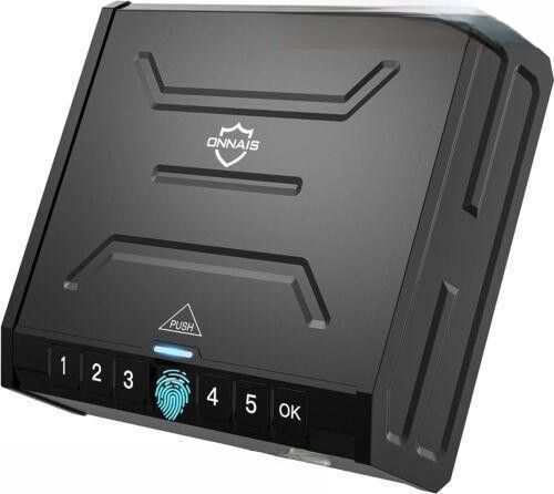 Biometric Gun Safe for Pistols Handgun w/ Fingerprint Lock or Key Pad Home Car