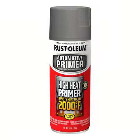 Rust-Oleum 249340 High Heat Primer, 12 Oz, Exterior, High Heat Primer, Solvent,