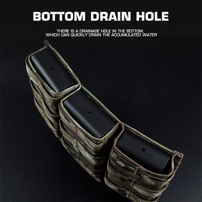 Wosport Tactical Mag Pouch Triple Mag Carrier FAST 7.62mm MOLLE Pouch Military