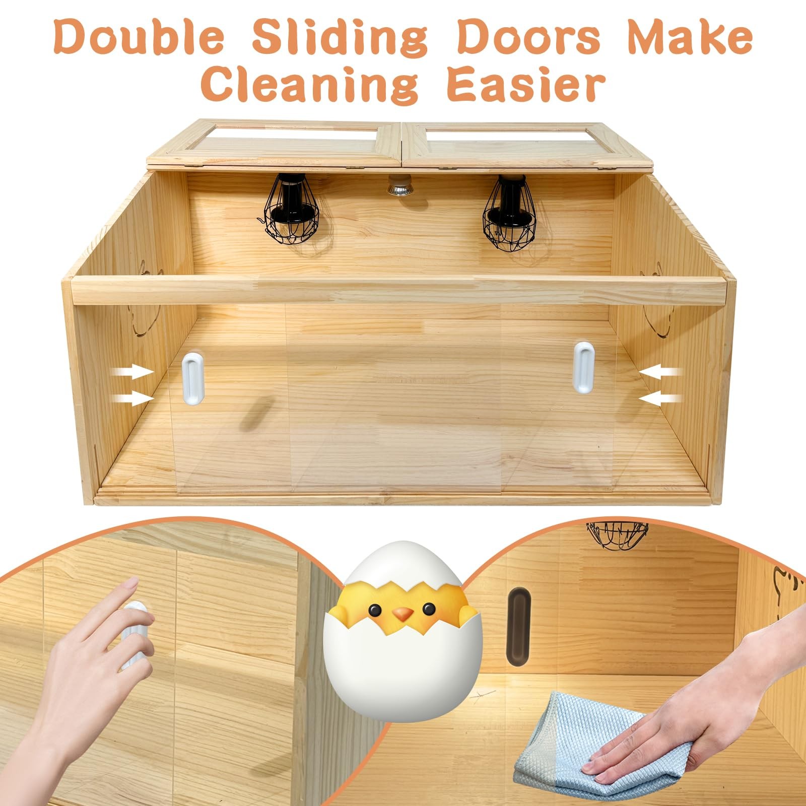 22-Piece Large Chicken Brooder Box 32", All-in-One Kit, Up to 35 Chicks Capac...