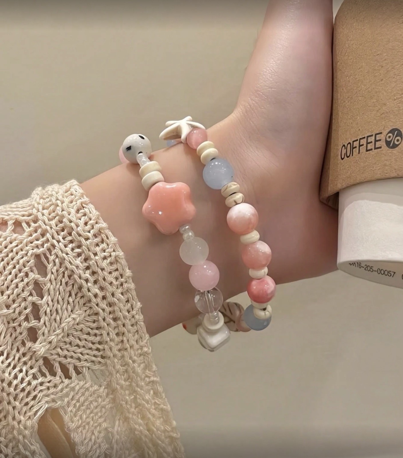 2pc Cute Multicored Beaded Bracelet for Everyone Gift Handmade
