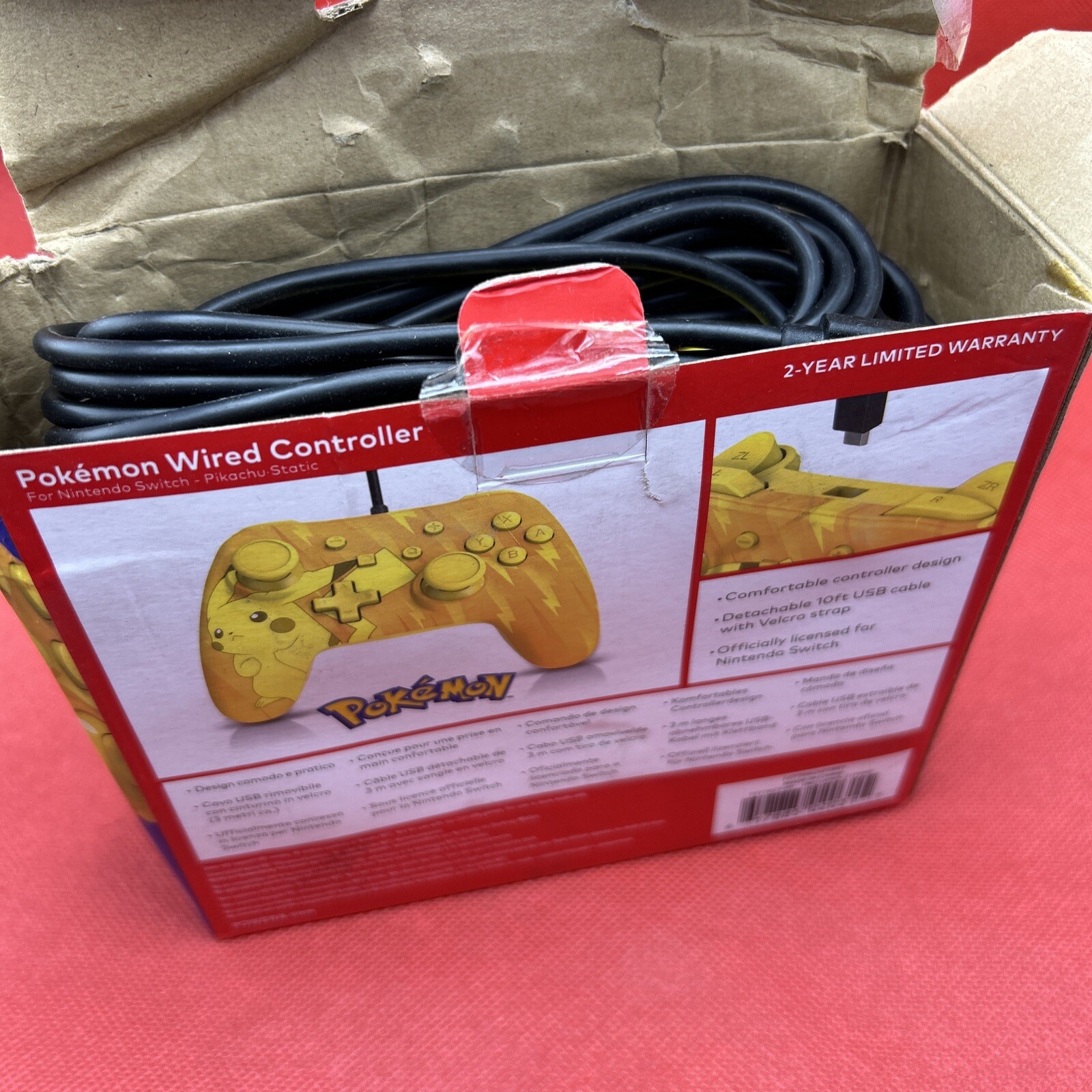 Wired Controller Nintendo Switch Pokemon Yellow ⚡️