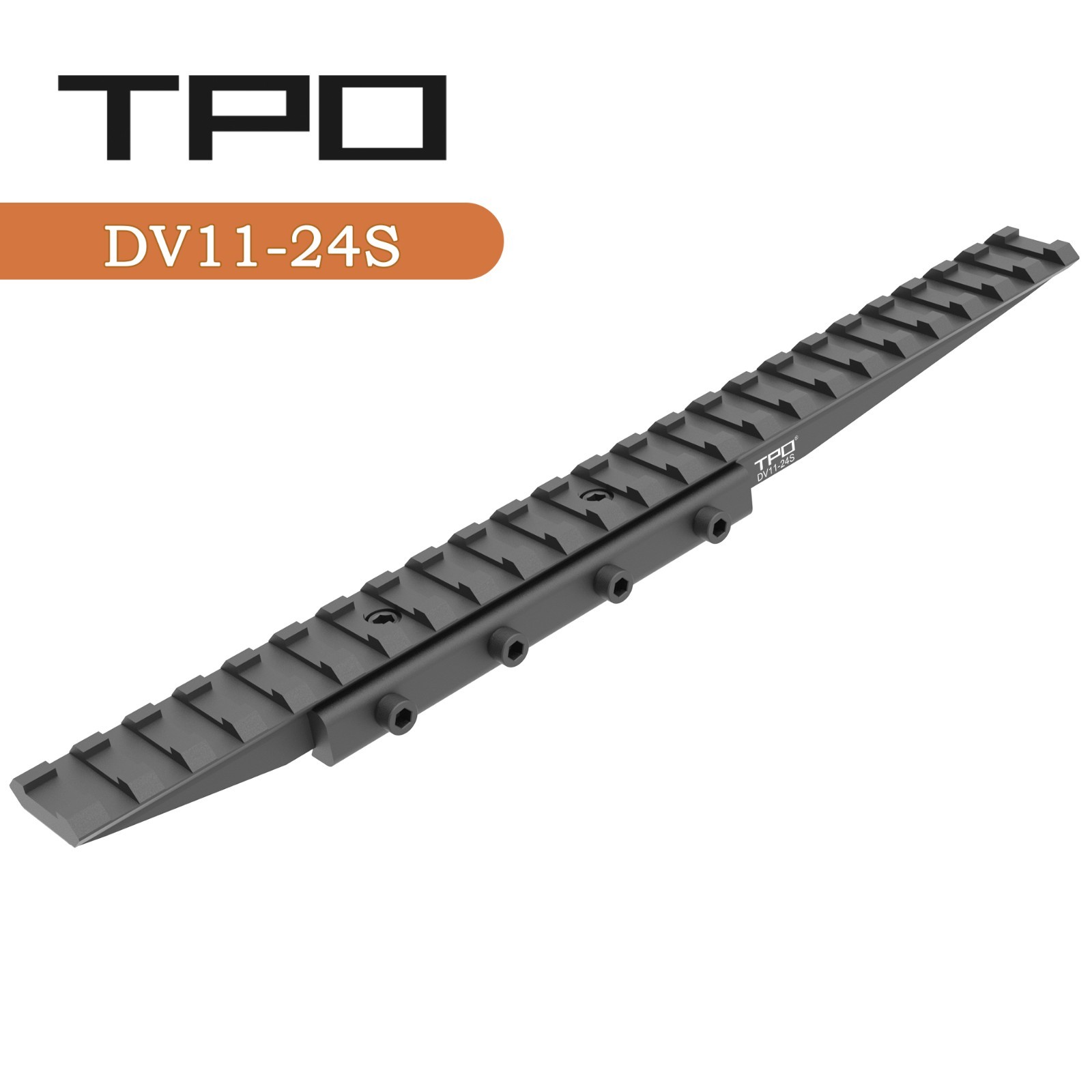 Dovetail to Picatinny Adapter (3/8" to 7/8") 24 Slots,