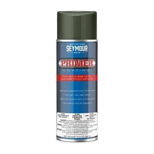 Seymour 16-899 Zinc Phosphate Primer Spray, Green, 12 oz Can