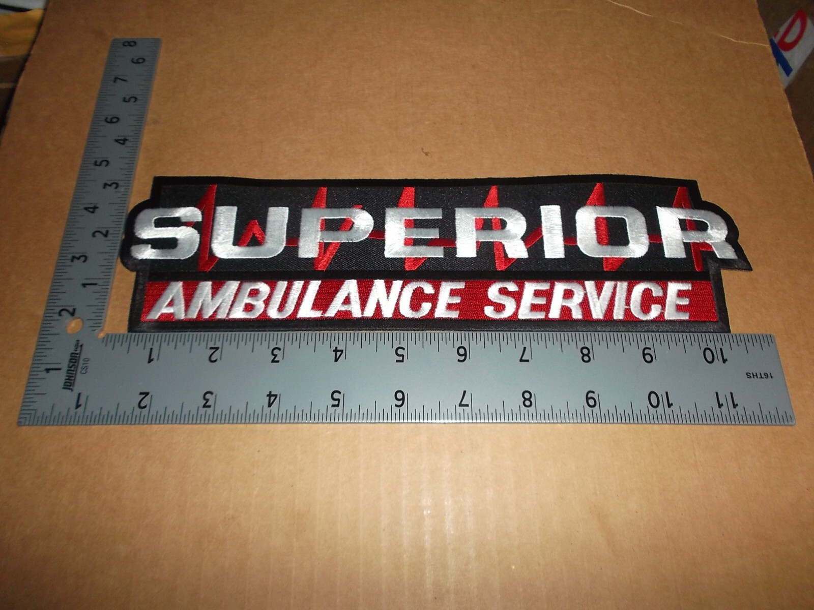 Superior Ambulance Service Fire EMS Patch~Michigan~MI~Brand New~Large Patch~Mich