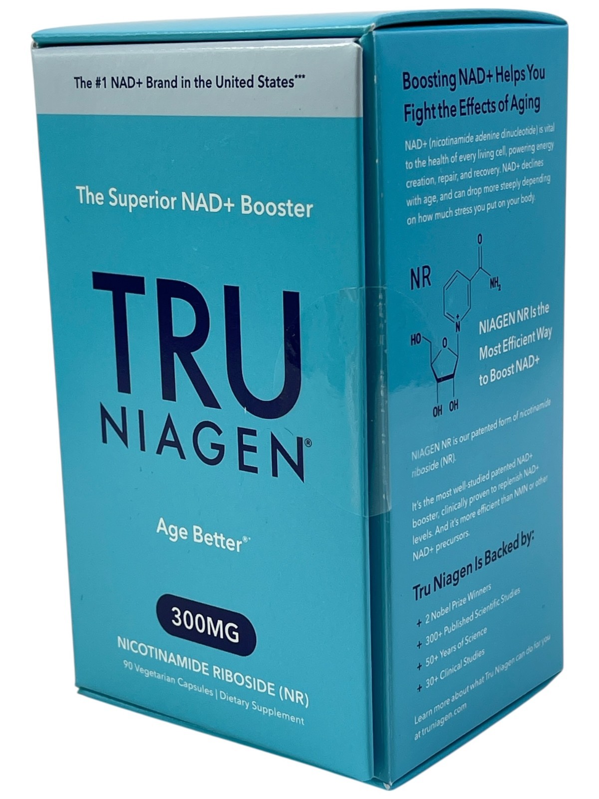 TRU Niagen Nicotinamide Riboside (NR) 300mg NAD+ Booster Supplement - 90 Count