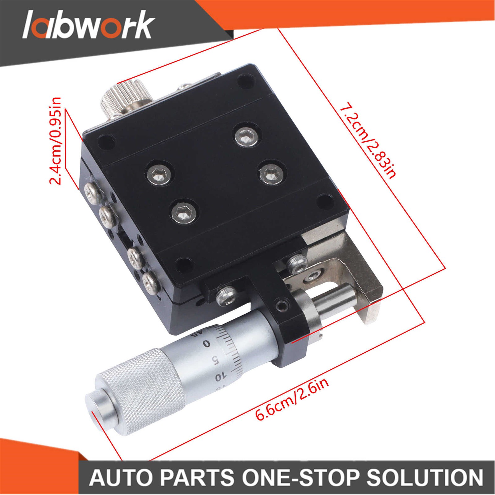 Labwork Precise Linear Stage SEMX40-AS X Micrometer Sliding Table Bearing Trim