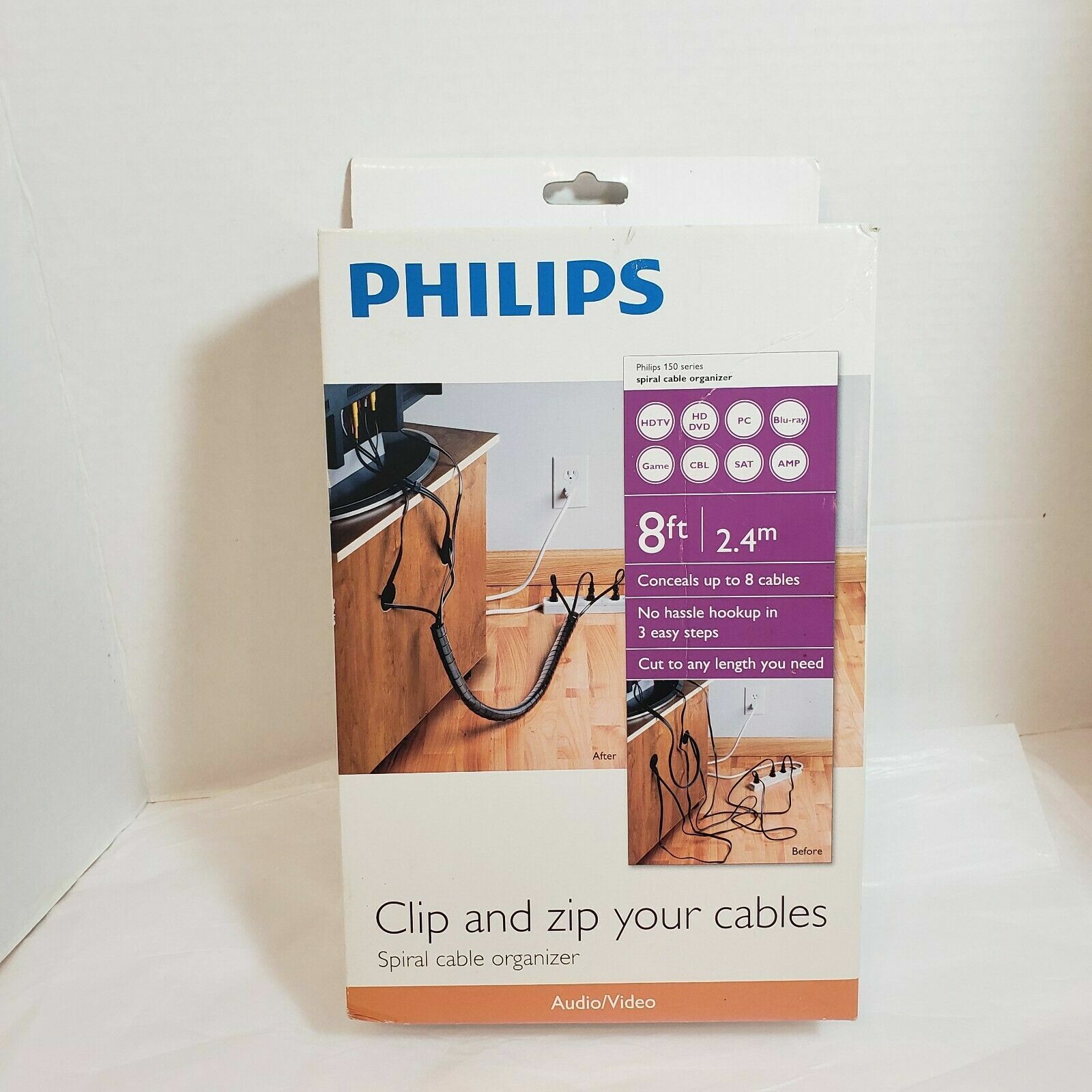 Philips Brand Philips 8ft Spiral Cable Organizer