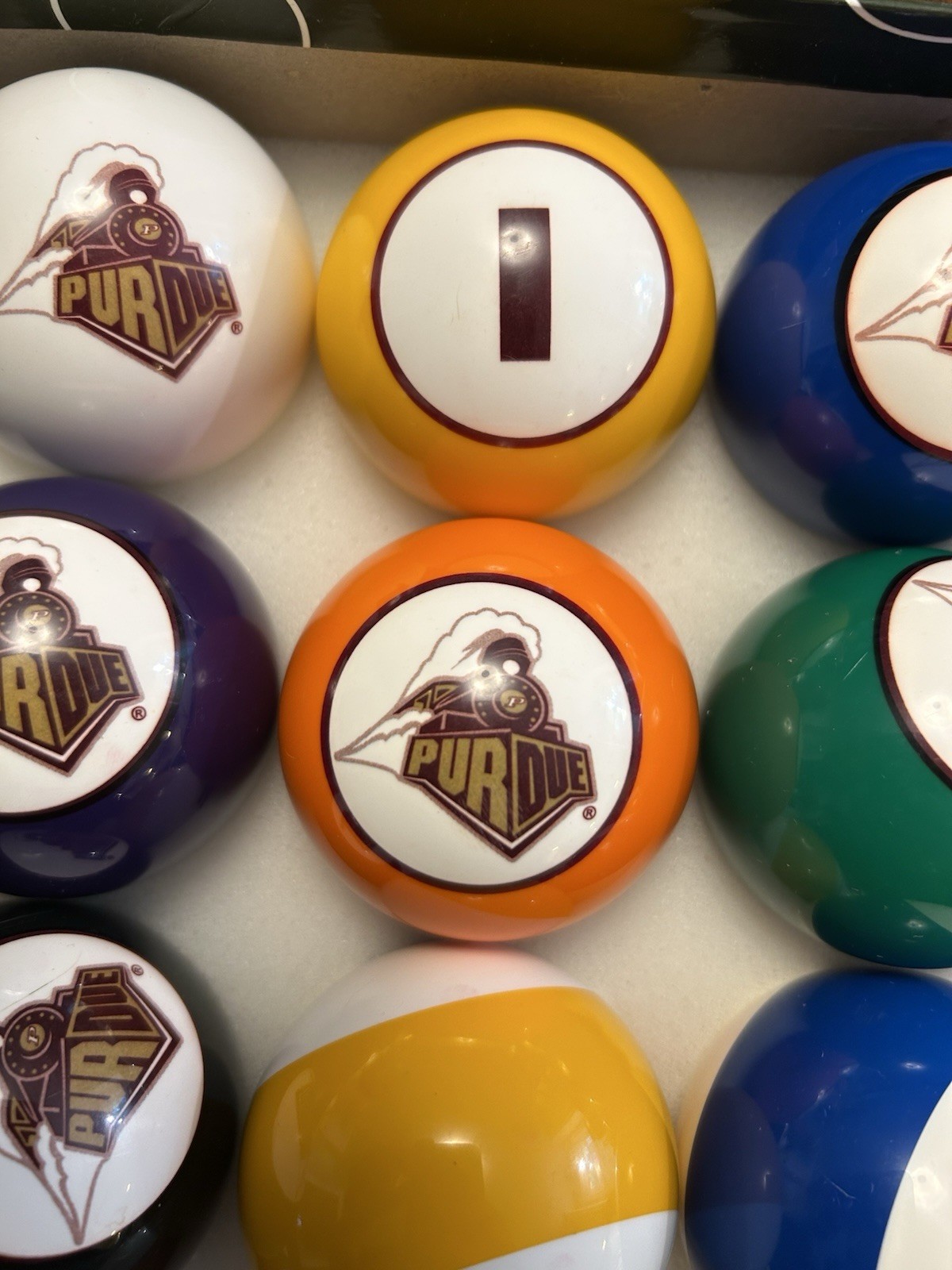 Purdue Boilermaker Pool Ball 5 Ball