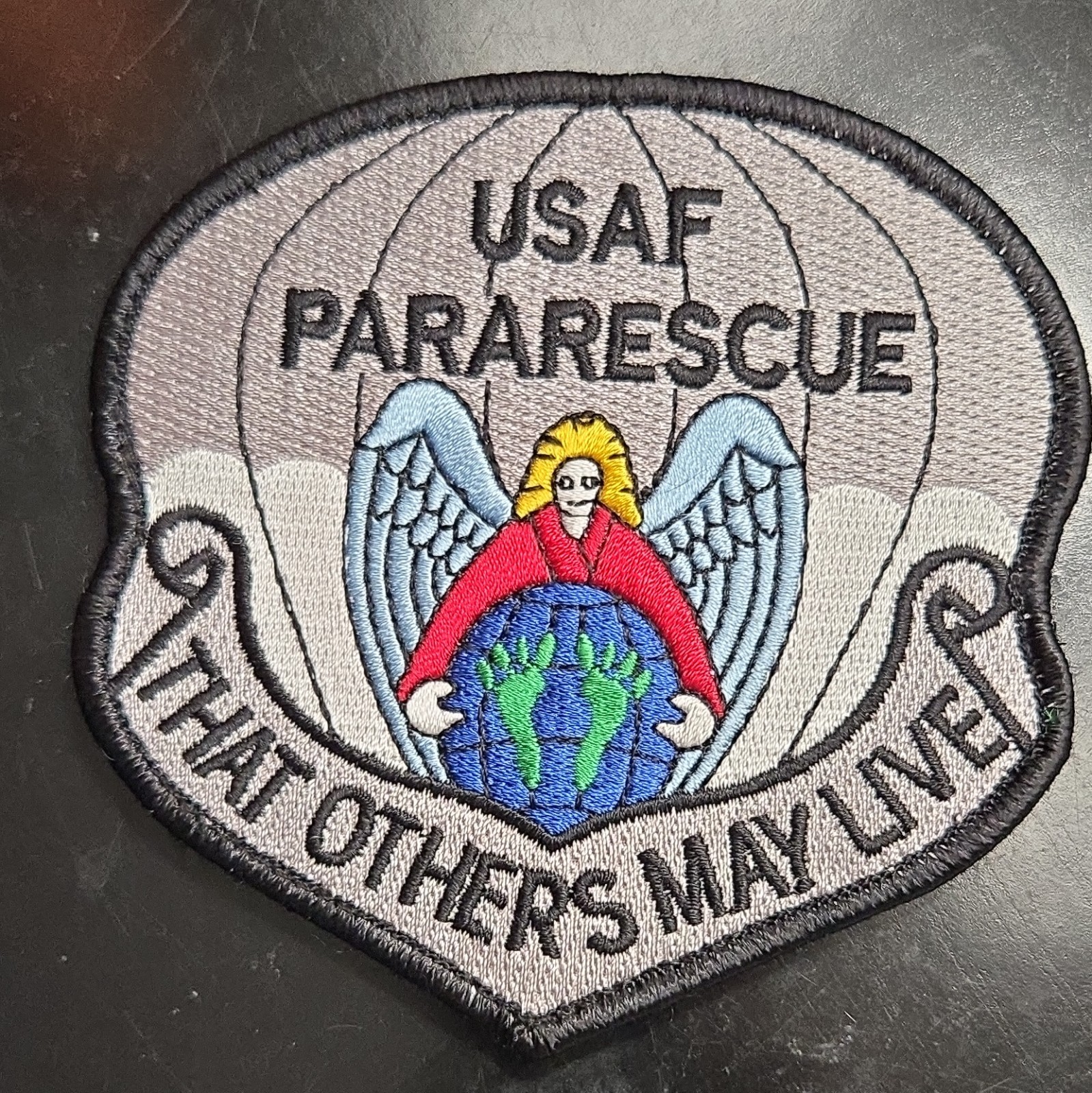 USAF Air Force Pararescue Embroidered Patch “That Others May Live” Militaria