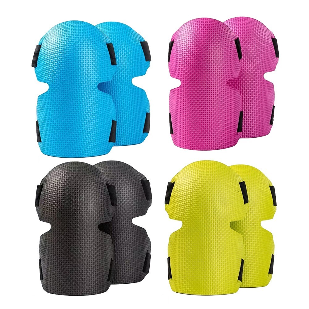 Lightweight Gardening Knee Pads with Ribbed Slip Resistant Protective Shell