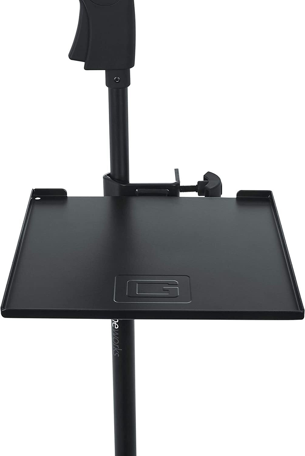 Gator FrameworksCases Microphone Stand Clamp-On Utility Shelf 9" x 9"