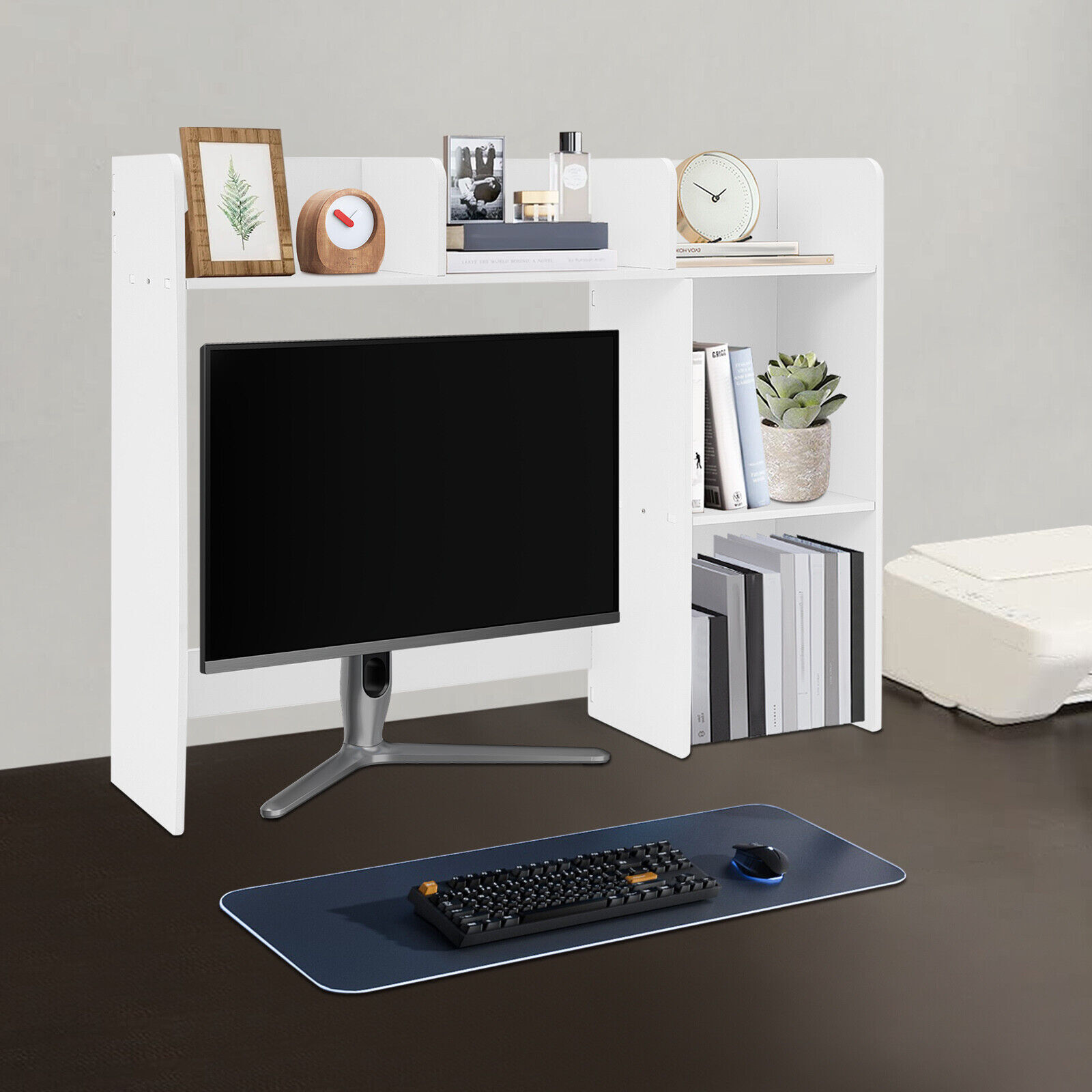Stylish Desk Bookshelf Organizer with 6 Compartments for Efficient Storage