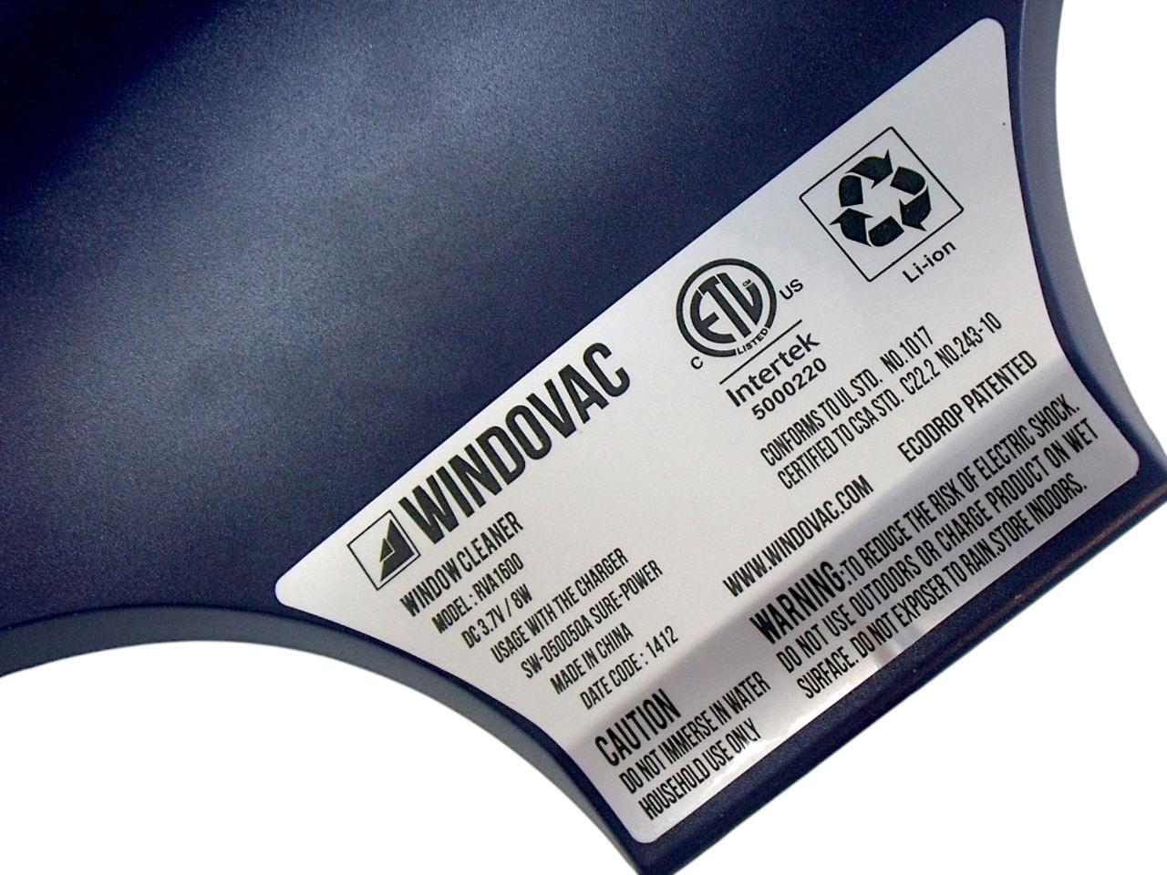 Cordless Window Vac Rechargeable Vacuum Cleaner Squeegee Hand-Held Windovac, New