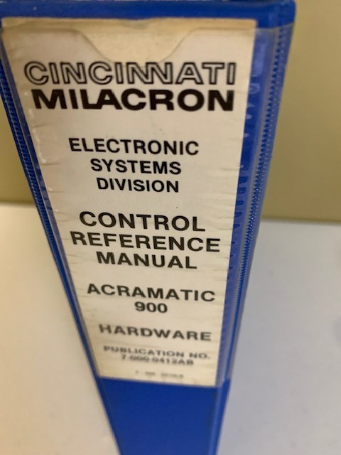 Cincinnati Milacron Control Reference Manual for Acramatic 900 MC/TC Hardware