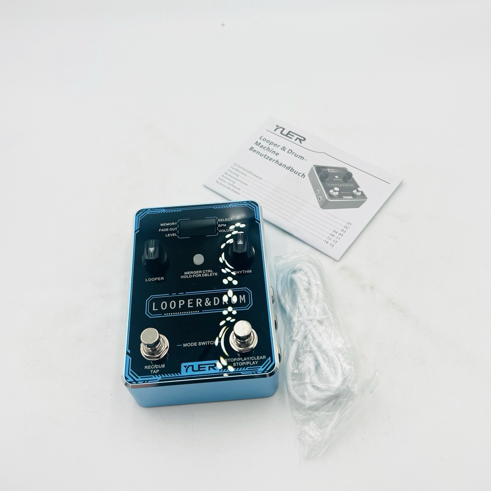 Yler Looper & Drum Digital Guitar Looper Drum Machine Effects Pedal