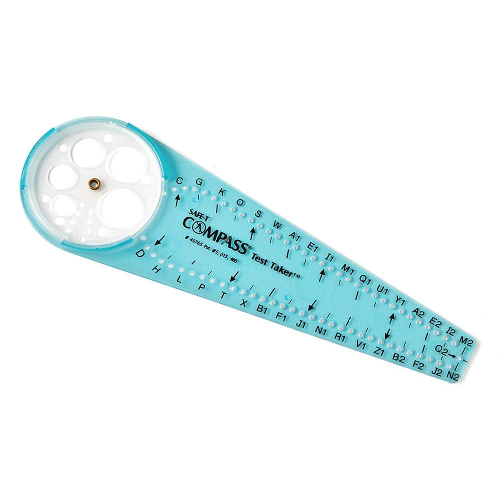 Safe-T Math Compass, 10 In. Blue Compass, Compass for Geometry, Compass Drawing