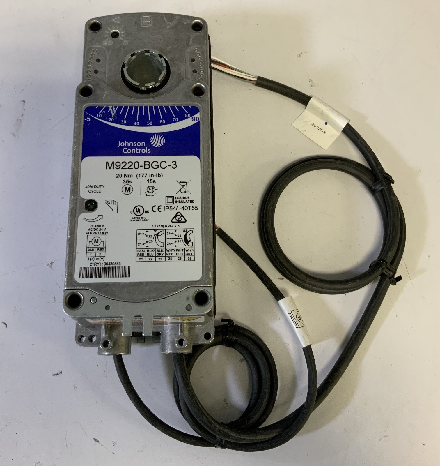 Johnson Controls M9220-BGC-3 Damper Actuator "H7E"