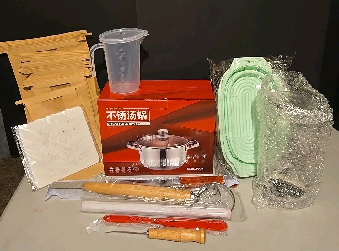 Sourdough Bread Starter Kit Baking Supplies Proofing Basket Jar Tools Set NEW!!