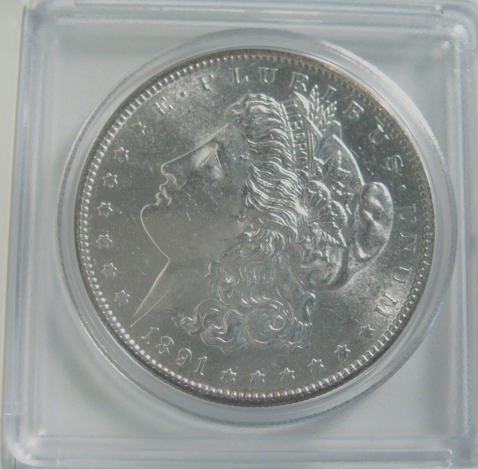1891-S MORGAN SILVER DOLLAR~VERY NICE UNCIRCULATED FULL DETAIL BETTER  DATE  *
