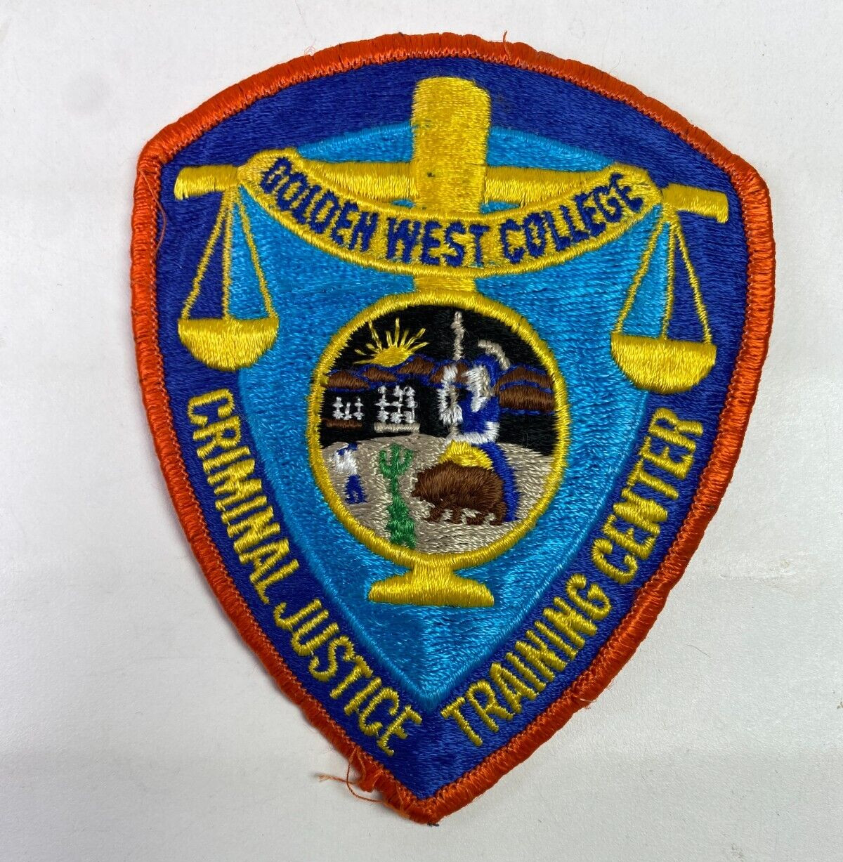 Golden West College Training Center Police California Patch I5B