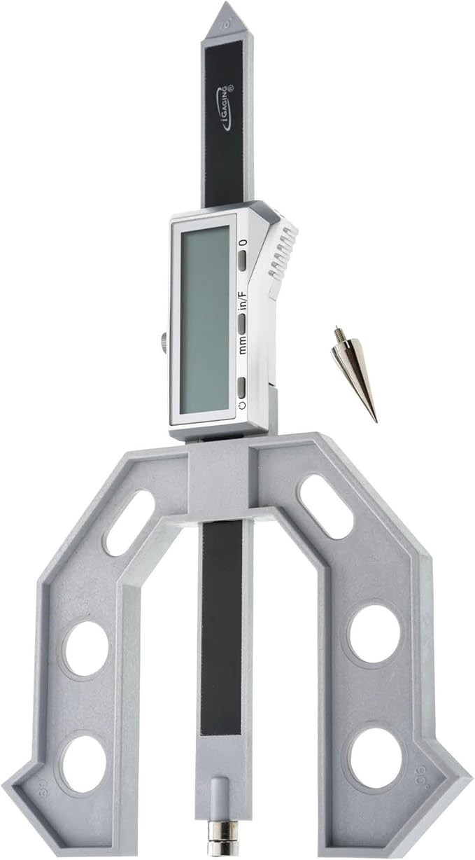 iGaging Digital Height Gauge 6" Electronic Depth Router Table Saw Weld Set Up