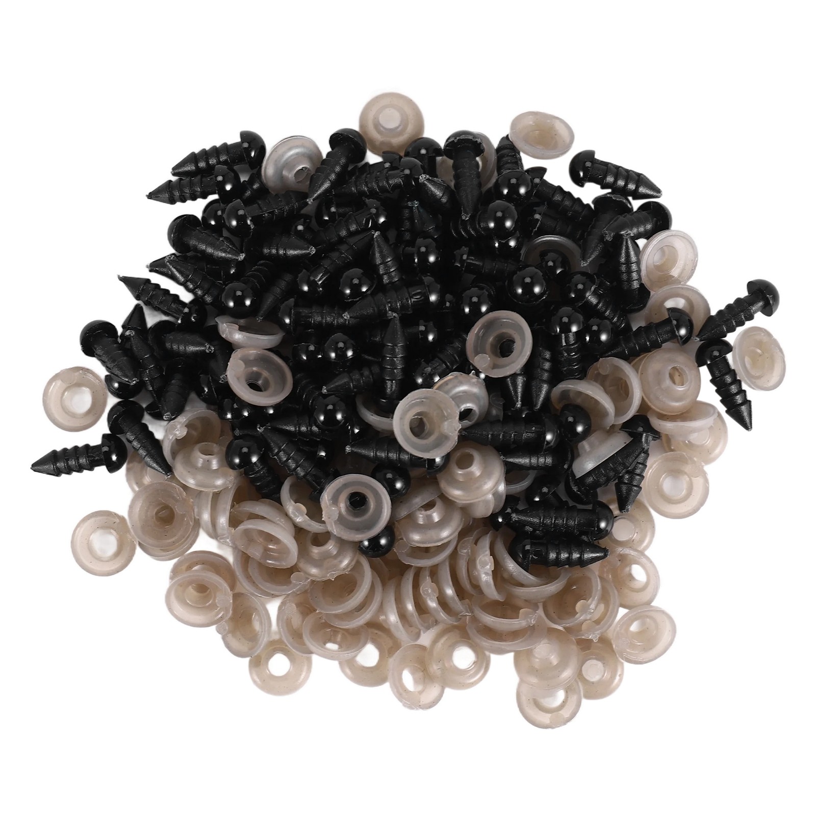 100PCS Plastic Safety Crochet Eyes Bulk with 100PCS Washers for Crochet2260