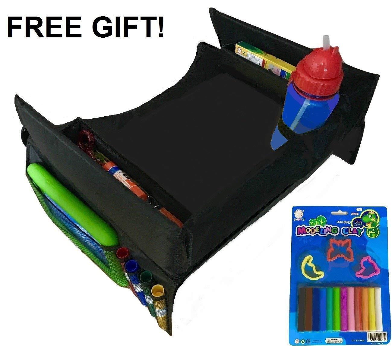 KIDS TRAVEL TRAY black