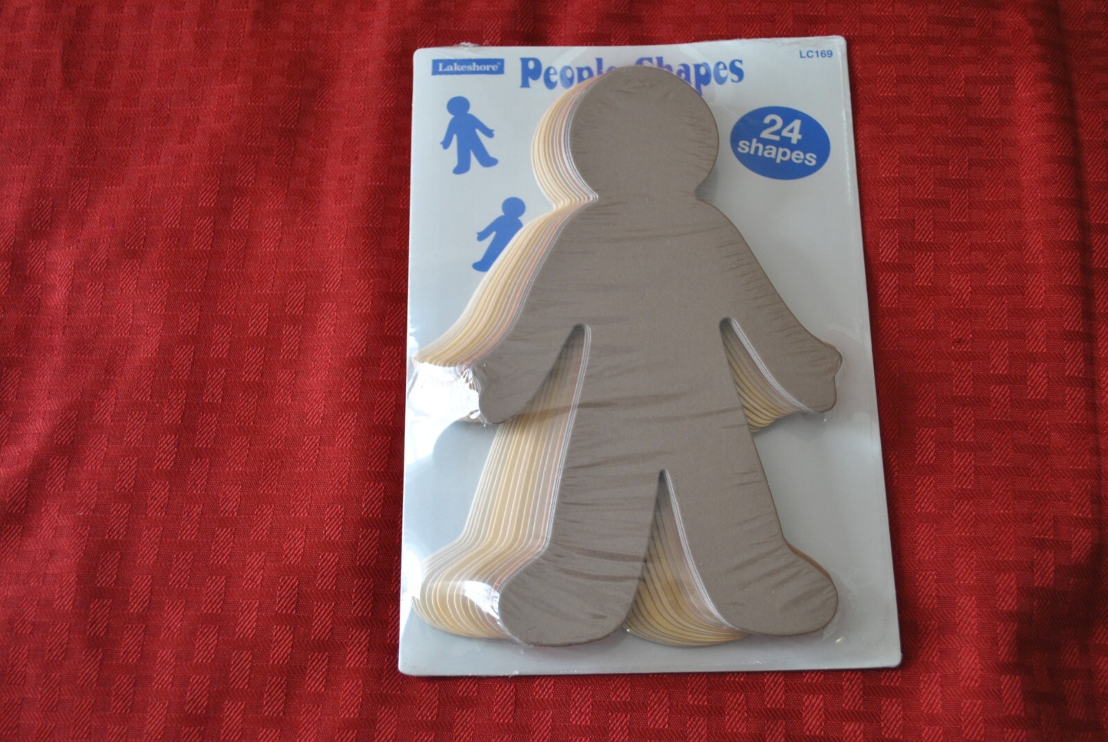 Lakeshore Multicultural Colors People Shapes Cardstock Cut-Outs, Pack of 24