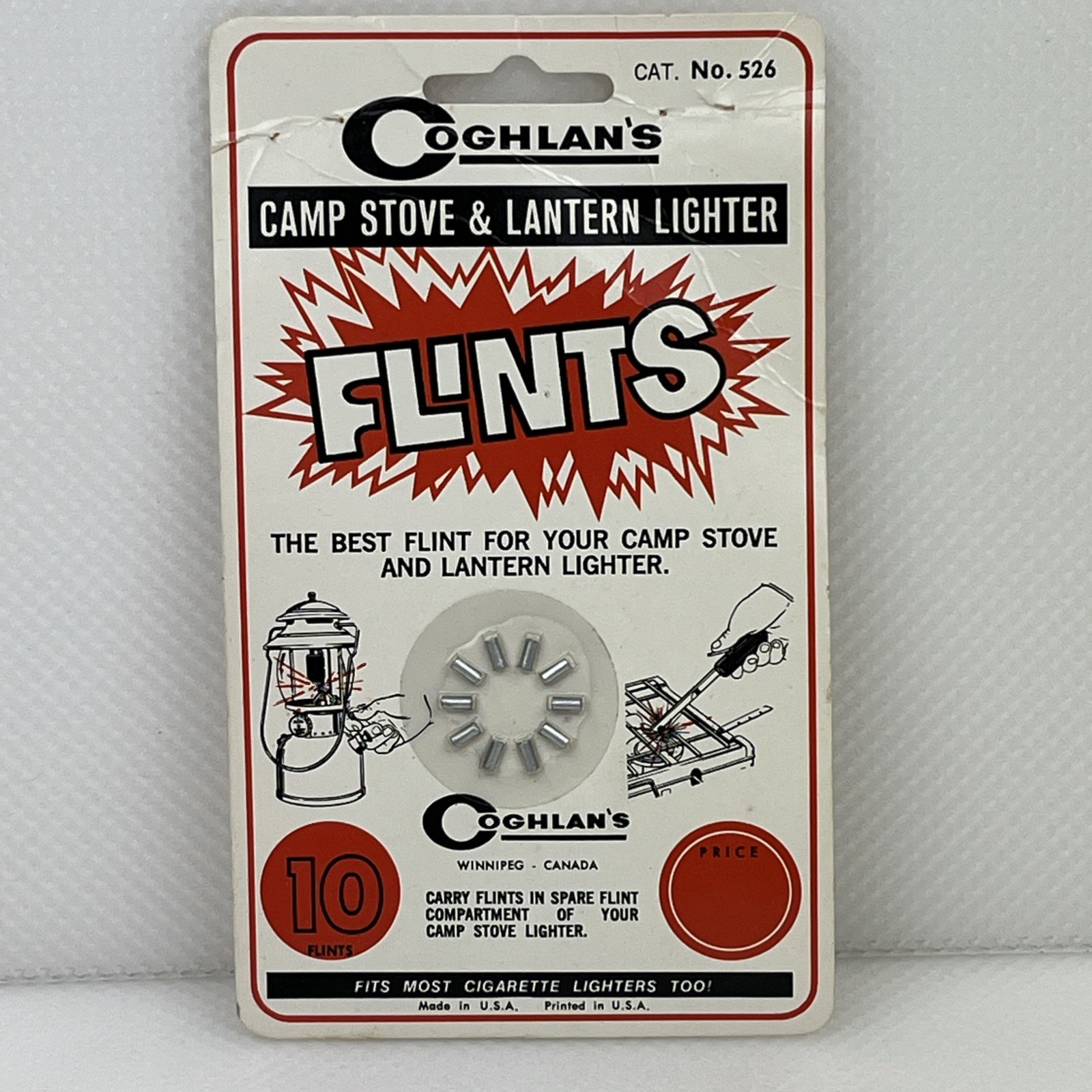 Coghlan's Replacement Flints (10 Count) Camp Stove Lantern Lighter