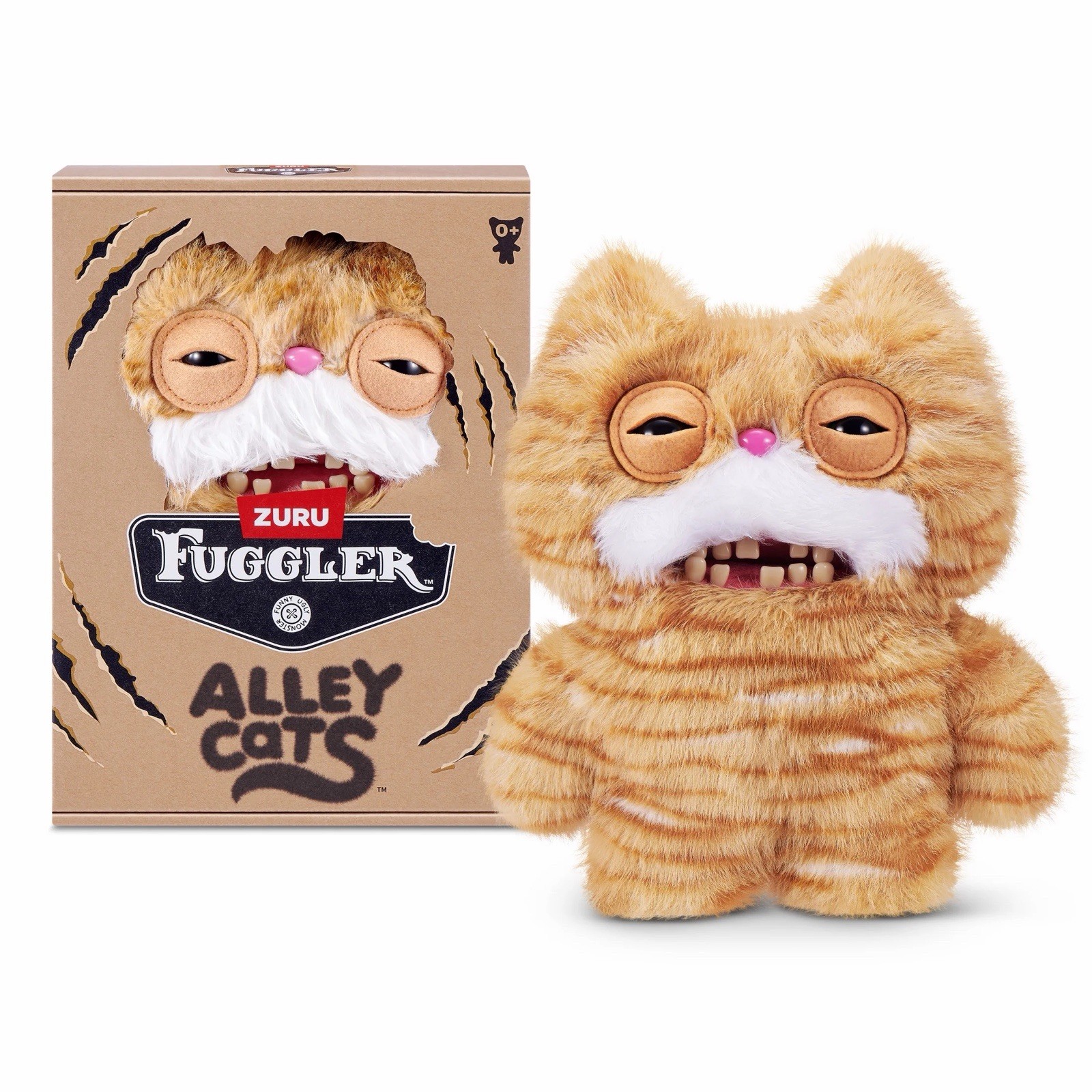 Fuggler Alley Cats 9 inch (Stinkface), Funny Ugly Monster Stuffed Animal Toy