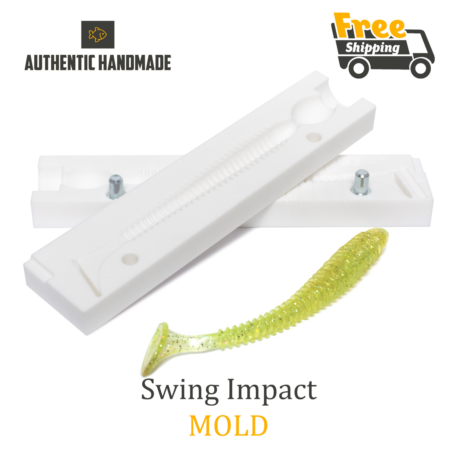 Bait Mold Swing Impact Soft Plastic Lure 75-125 mm 3-5"