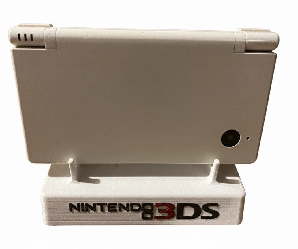 Nintendo 3DS Console Holder Display Stand Dock Mount Game Room Organizer White