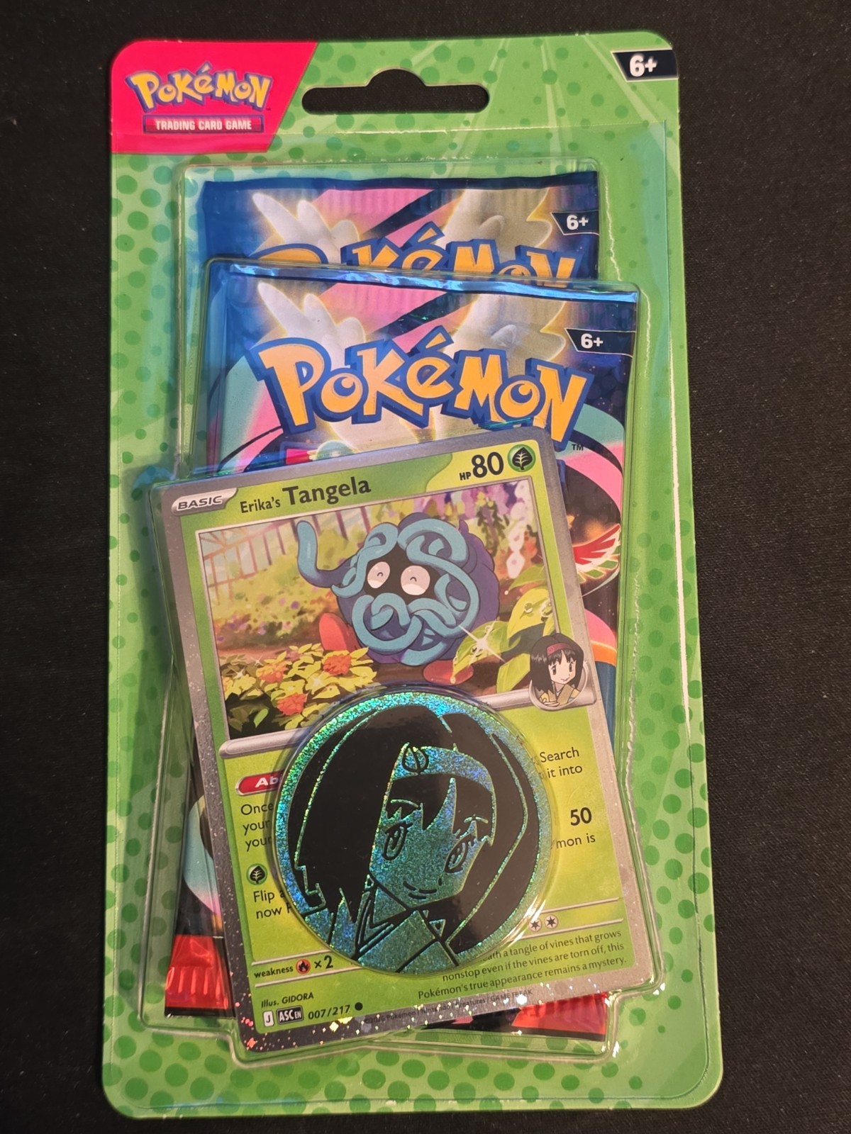 Pokémon TCG Ascended Heroes 2-Pack Blister | Erika’s Tangela Promo | New Sealed
