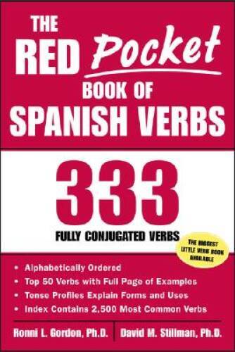 The Red Pocket Book of Spanish Verbs : 333 Fully Conjugated Verbs - GOOD