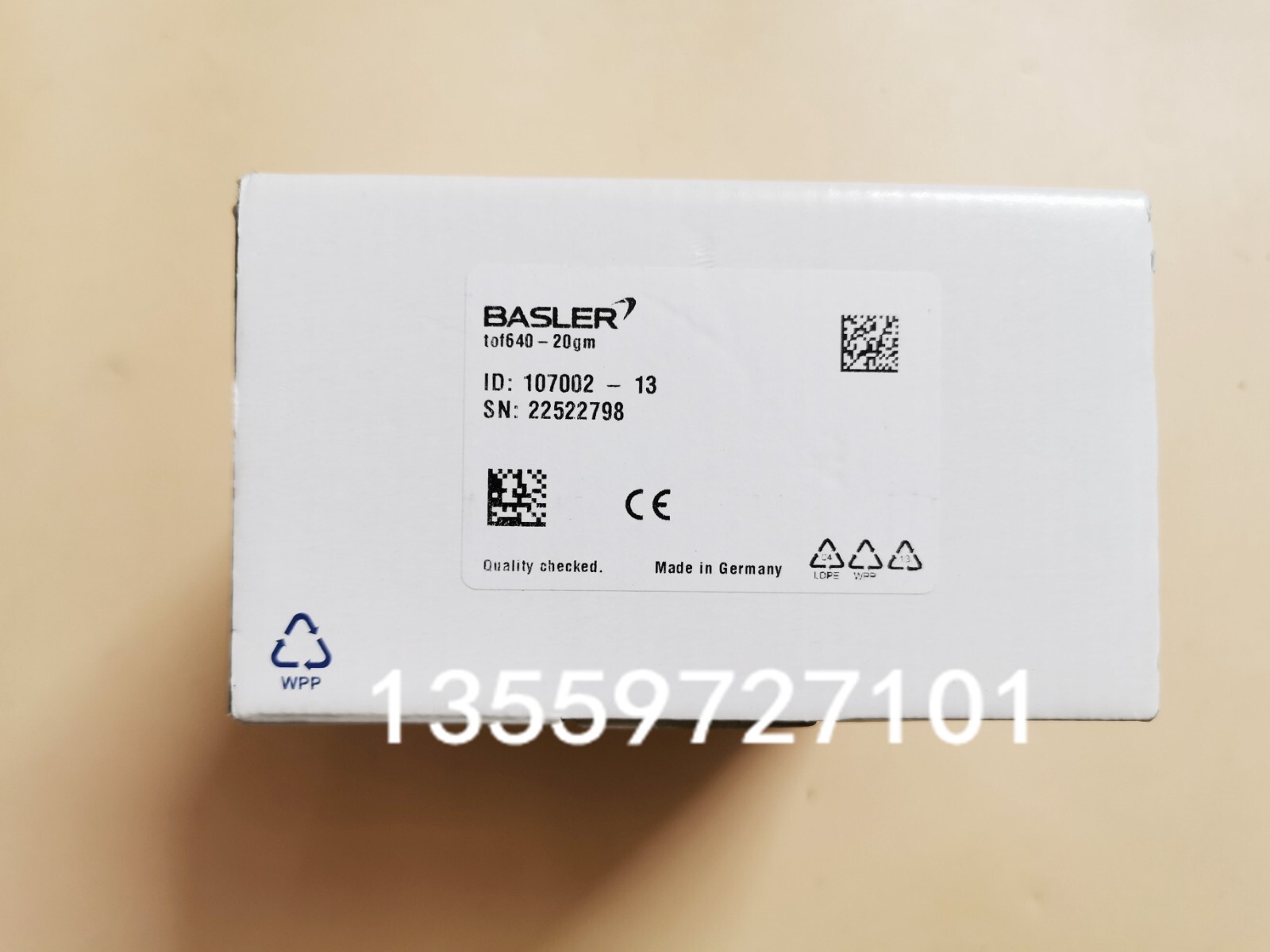 Basler Time-of-Flight Camera tof640-20gm 107002-13 Industrial cameras brand new