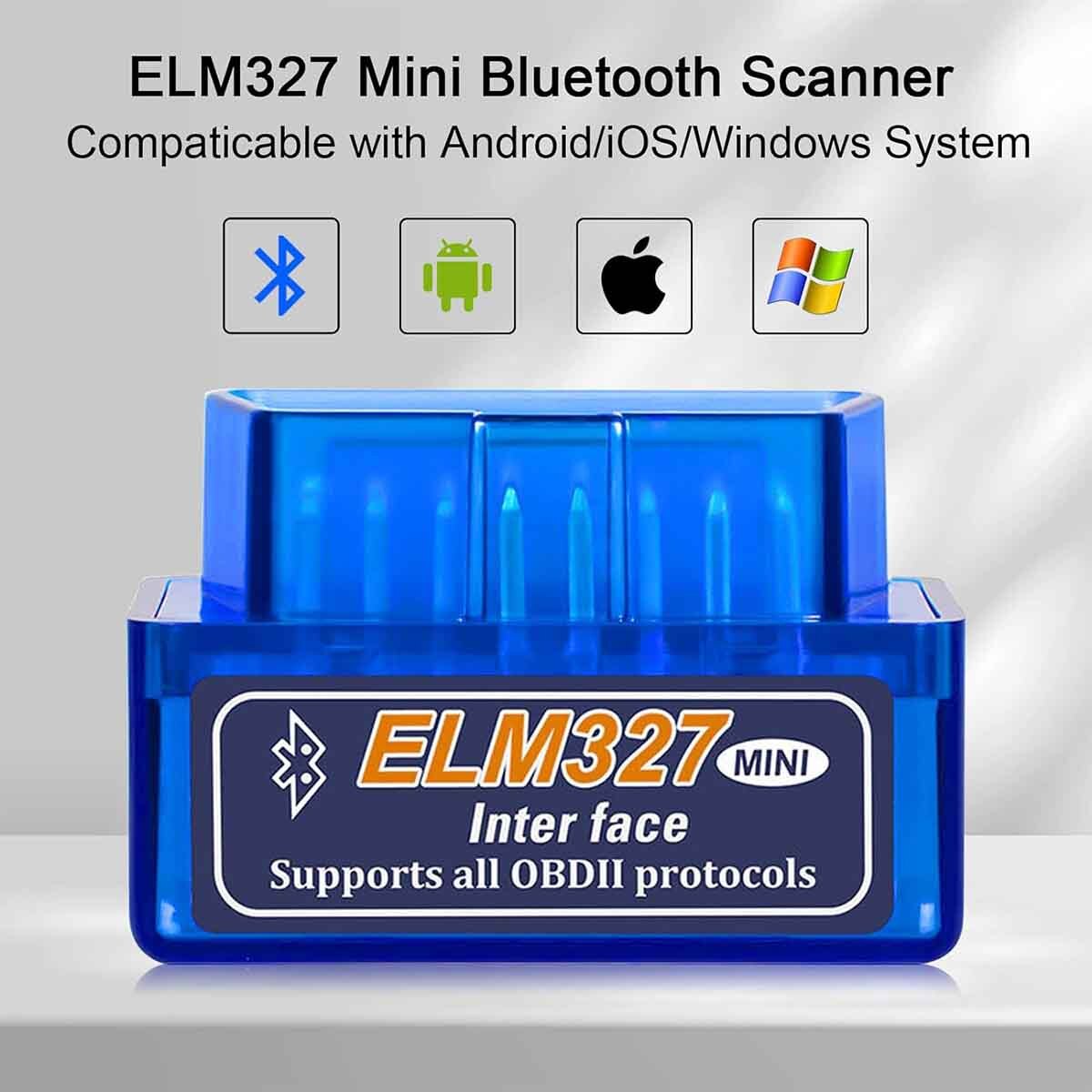 OBD2 Universal Car Engine Fault Code Reader Read Bluetooth Scanner Tool