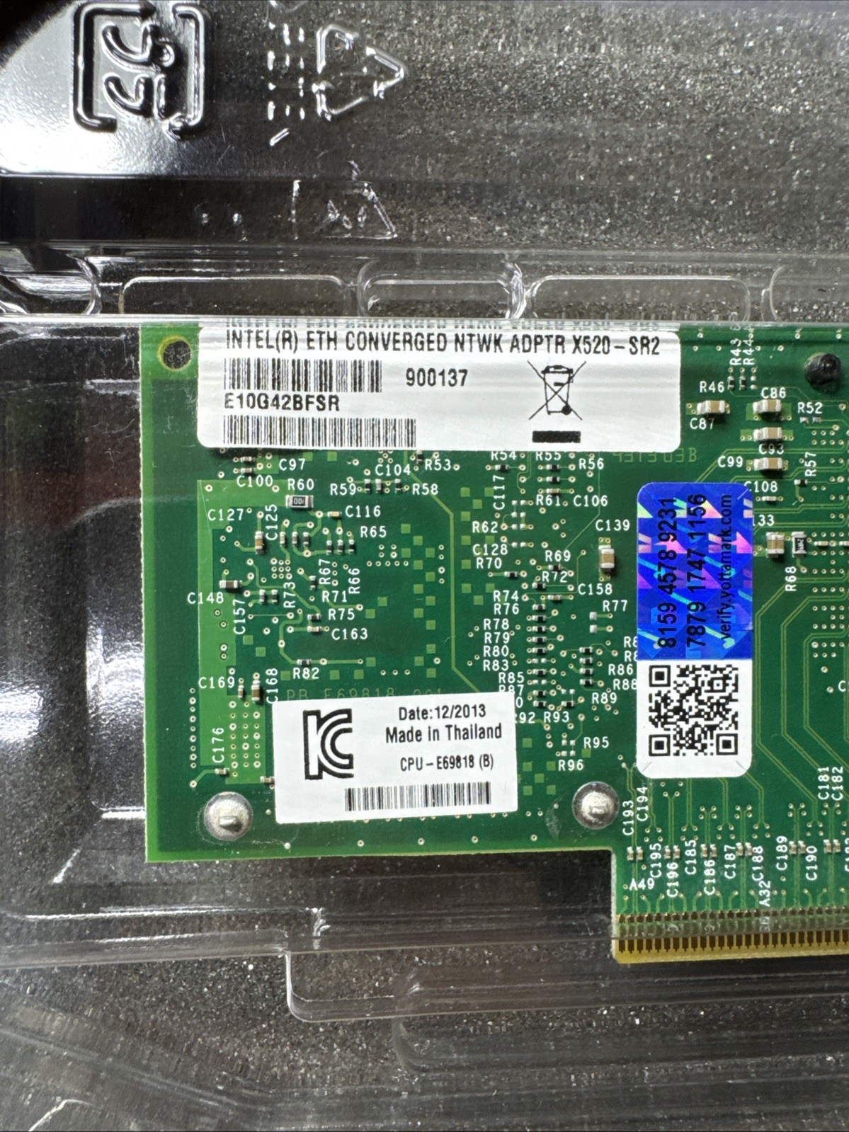 X520-SR2 Original Intel 10GB 2P Ethernet Converged Network Adapter E10G42BFSR