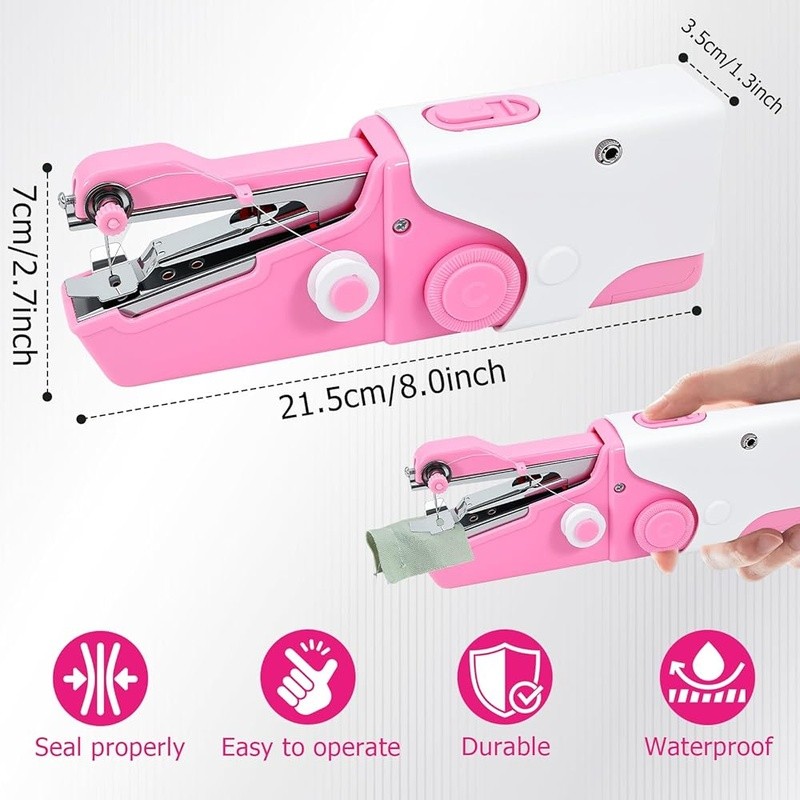 Mini Handheld Sewing Machine Portable Electric Quick Repair Kit Beginners New