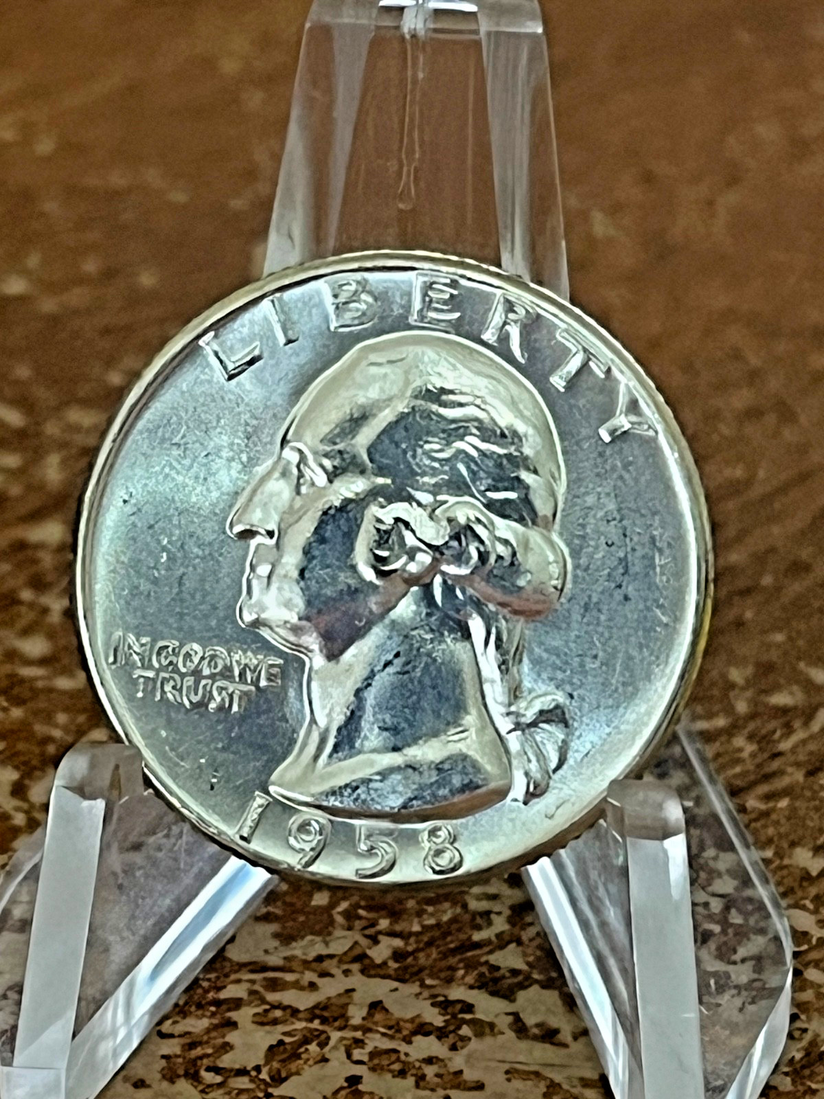 1958 Washington Quarter BU Uncirculated 90% Silver 25c US Coin