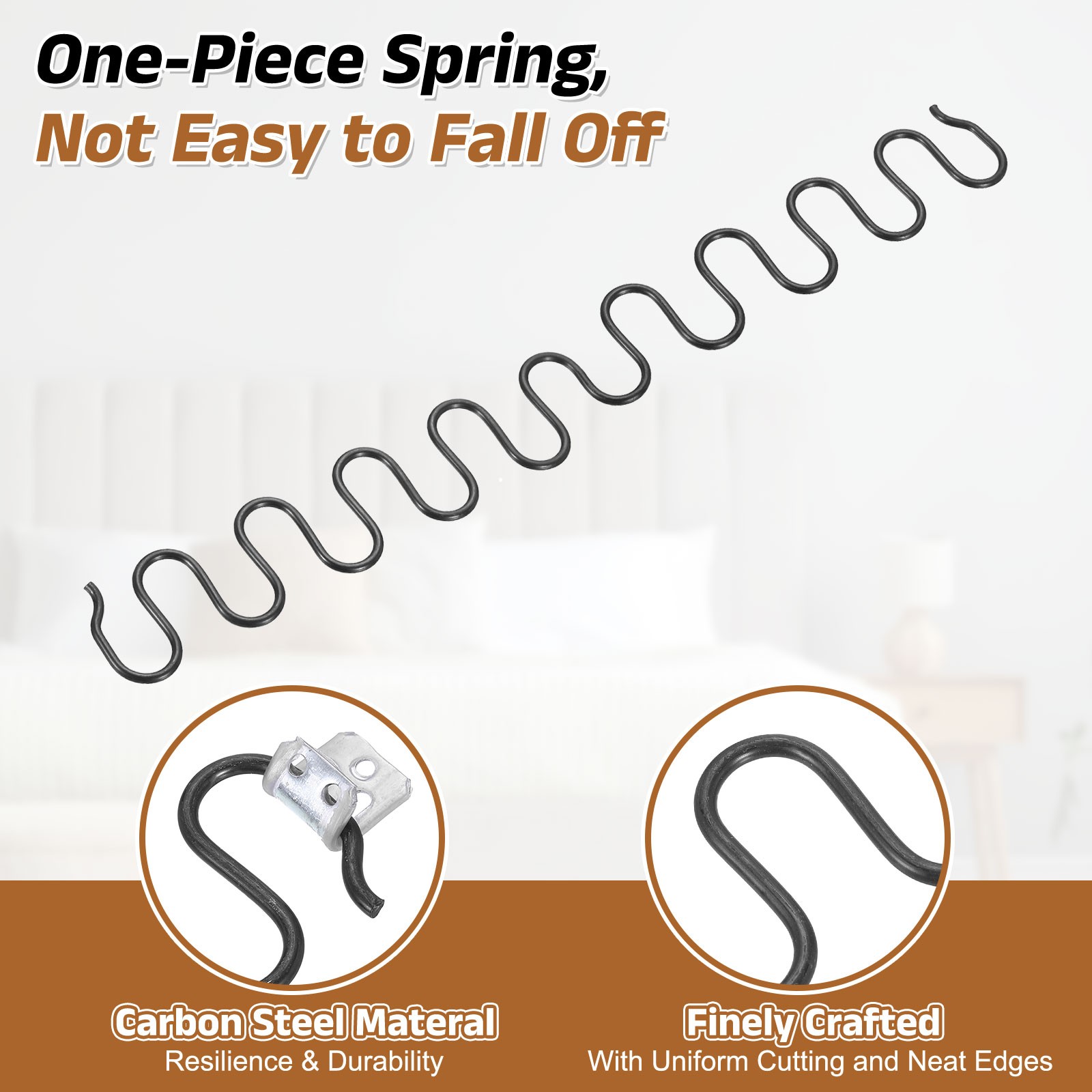 2Pcs 15.7" Upholstery Spring Replacement Kit, Sagging Cushions Repair Kit
