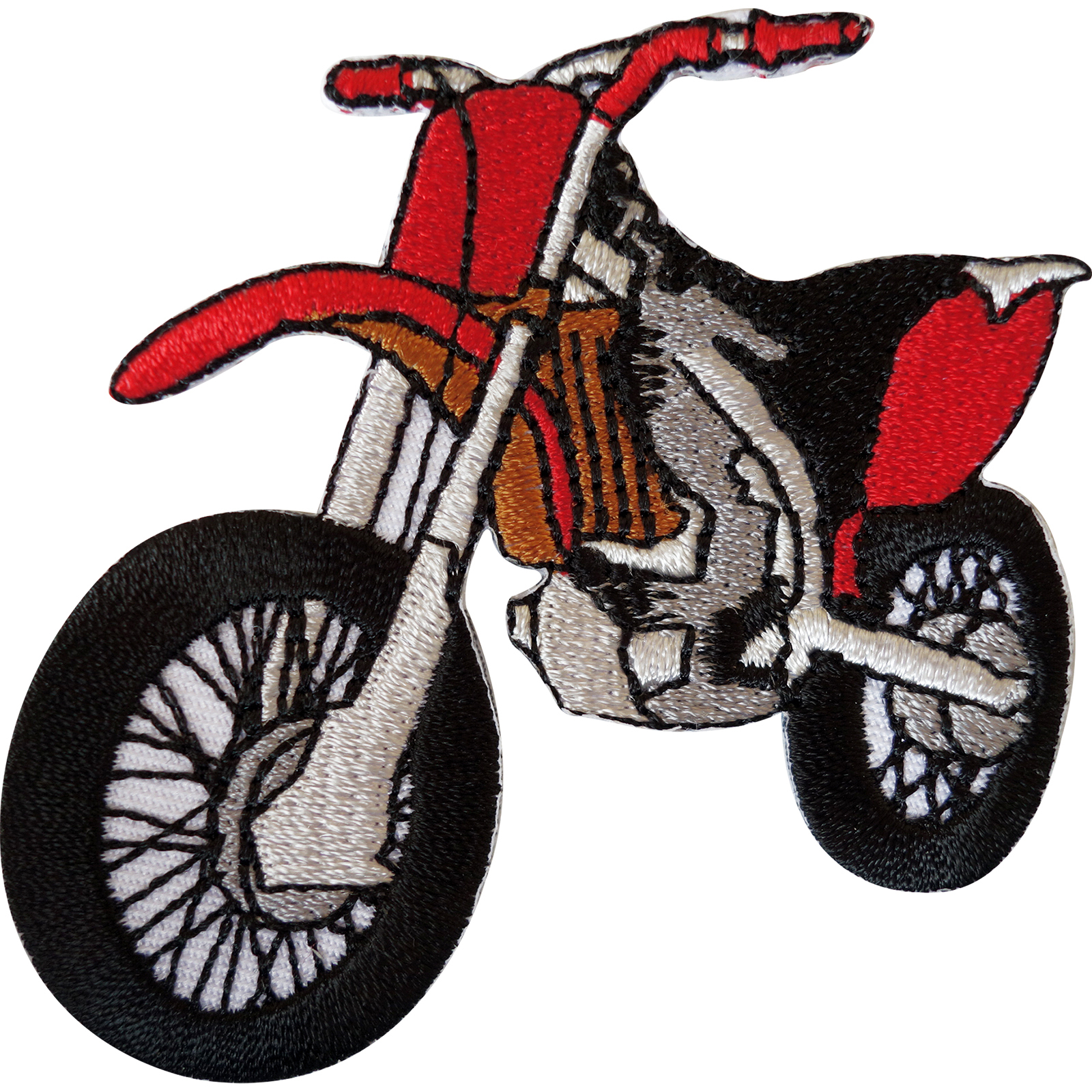 Motocross Bike Patch Iron Sew On Embroidered Badge Off Road Motorbike Motorcycle
