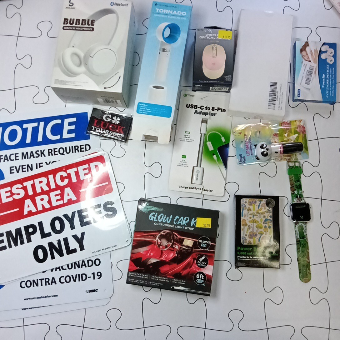 Electronic Mushrooms Power Bank, Headphones &More Lot Returns Working  16 Pieces
