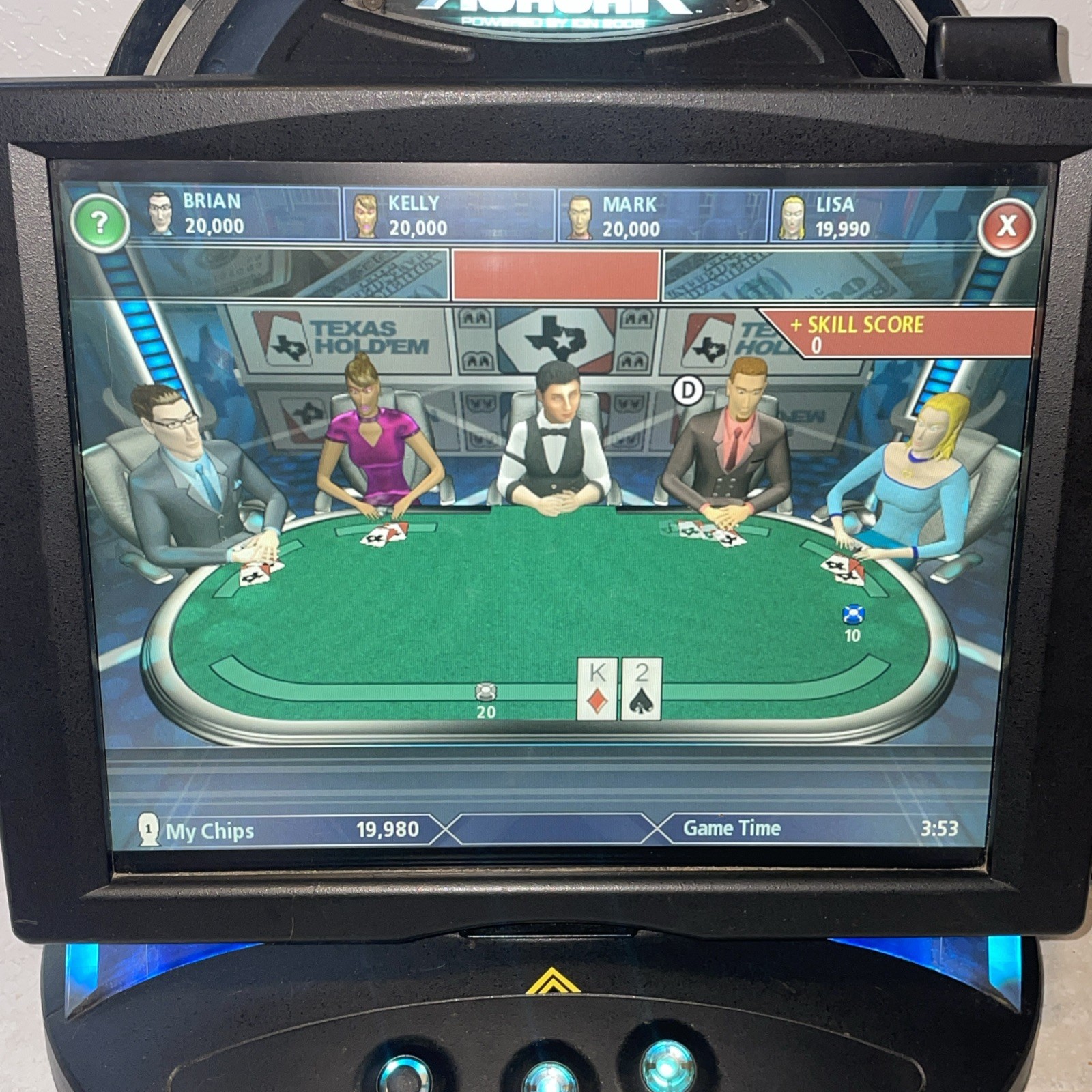Merit Megatouch Aurora Arcade Machine 2018 Works READ DESCRIPTION FOR DETAILS