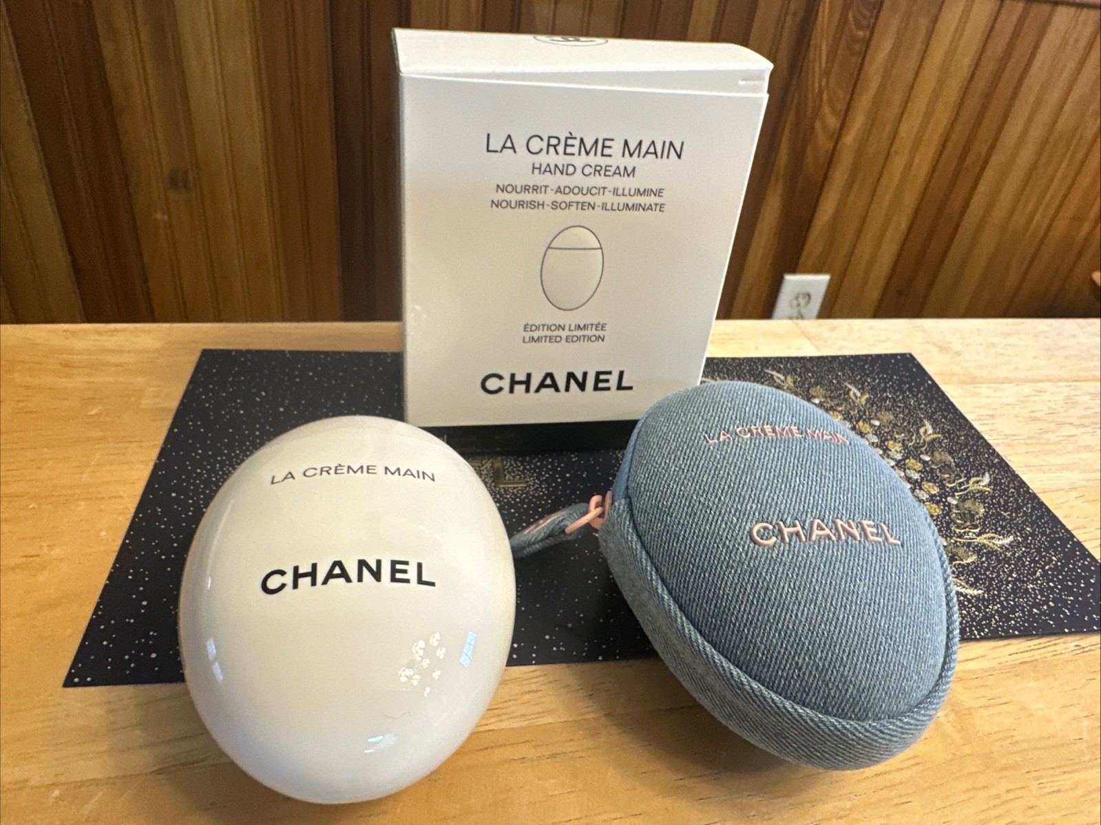 CHANEL LA CRÈME MAIN Hand Cream & Denim Pouch - 2026 Denim Limited Edition BNIB